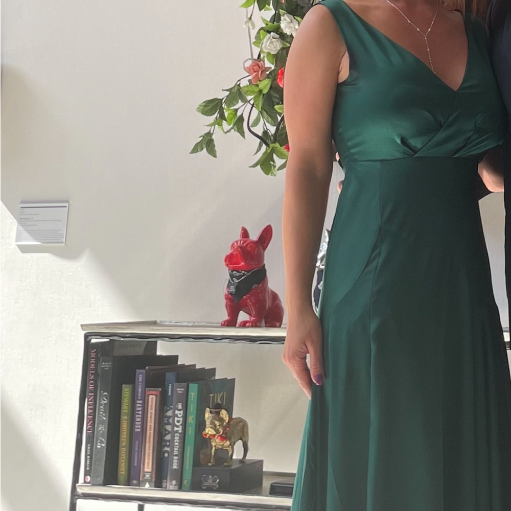 Fame and Partners Red Evening Gown